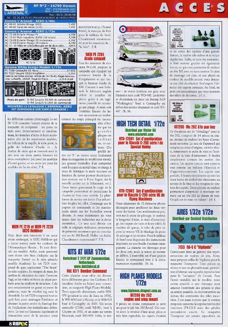 Replic 172 - Piaggio P-108 D, Su-27, Liliental